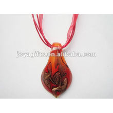 top sale Lampwork Glass Pendant Necklace Lampwork glass Necklace murano glass pendant lights with wax cord